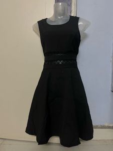 Chic Black Sleeveless Fit &amp; Flare Dress