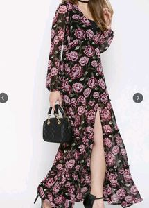 Elegant Floral Maxi Dress