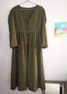 Olive Green Dress