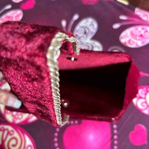 Charlotte tilbury Velvet Heart Clutch Bag
