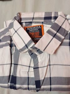 Anokha Dresses White Checkered shirt