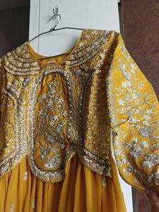 Beautiful Yellow Embellished Gown