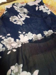 Chic Navy Floral scarf