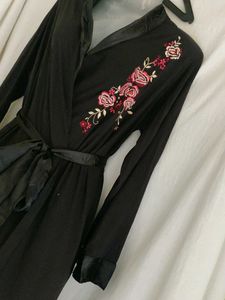 marks&amp; Spencer Embroidered Black Robe