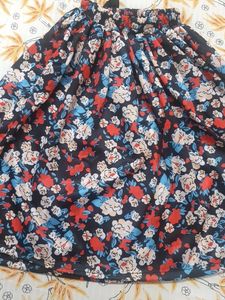Cute Floral Print Skirt