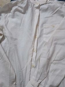 Off white Transparent Button-Up Shirt