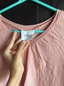 Pink Back Knot Top