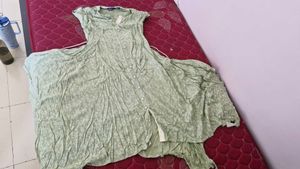Light Green Printed Maxi Dress