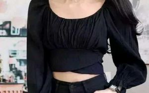Chic Black Long Sleeve Top