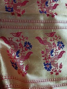 new  Peacock Motif Saree.... fresh saree