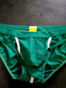 Men's sexy Gun egg split briefs