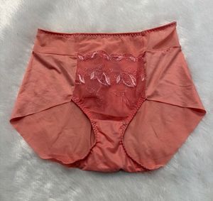 Coral Lace Trim Briefs
