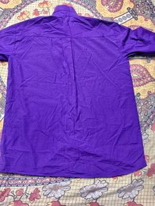 Men's Purple Button-Down Shirt