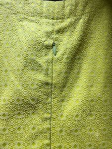 Chic Lime Green Textured Dress