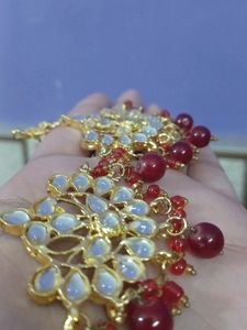 Red Kundan Earrings