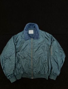 Stylish Bomber Jacket with Fur Collar