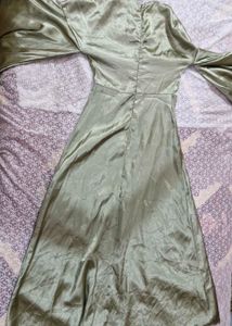 Elegant Sage Green Flowy Gown