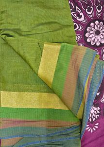 Green Silk Blend Blouse