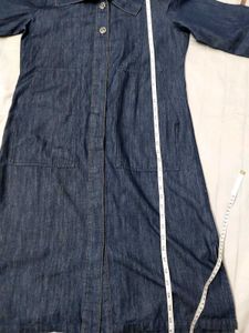 Denim Maxi Coat Dress