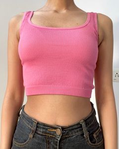 Fyre Rose Pink Ribbed Tank Top Size XS