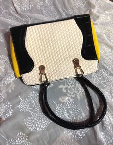 Chic Classic Color Block Handbag