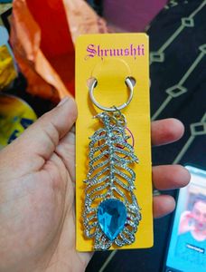 Exquisite Peacock &amp; Evil Eye Keychains pack of 2
