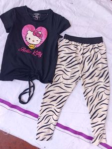 Hello Kitty T-shirt and Pants Set