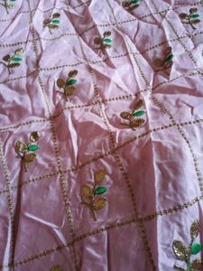Pink Green Cotton Lehenga Choli Set - Navratri Cha