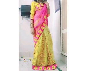 Net Sari With Stitch Blouse