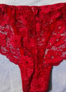 Red Lace Briefs