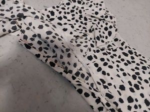 Dalmatian Print Ruffle Dress