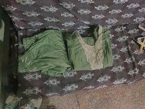 Green Kurti with Pants