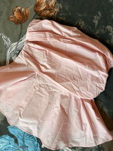 Pink Ruffled Tube Top
