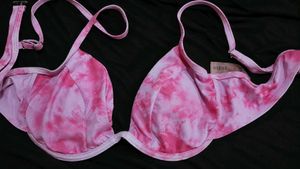 Pink Tie-Dye Bikini Top/Bra