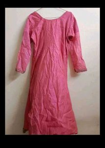 Pink Embroidered Kurta