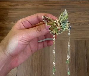 Japanese Fairycore Side butterfly Claw Clip 💚