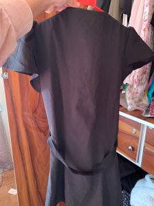 Chic Black Button-Up Mini Dress