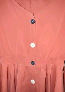 Chic Peplum Button-Up Top