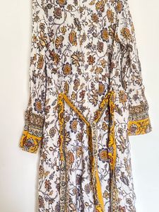 Bohemian Floral Print Maxi Dress