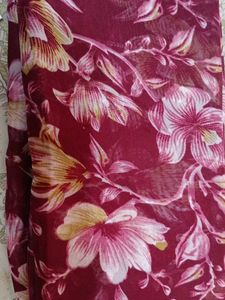 Beautiful Floral Print Saree
