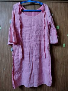 New Elegant Pink Embroidered Kurta