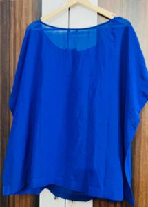 Royal Blue Embellished Tunic Top