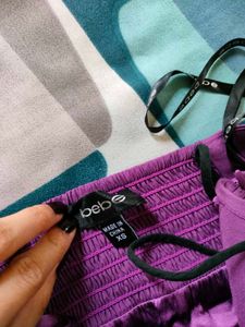 Bebe one shoulder y2k top