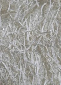 off White Fringed Crop Top