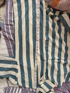 Striped Camp Collar Shirt