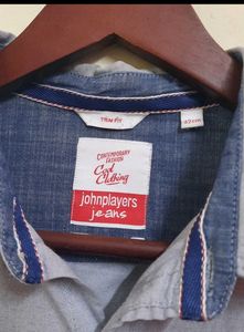 John players Men's Light Blue Shirt