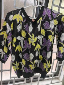 Floral Print Knit Top