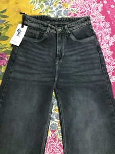 Wide Leg Denim Jeans