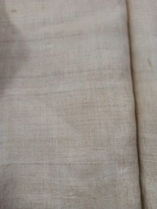 Solid Beige Raw Silk Kurta with Lining