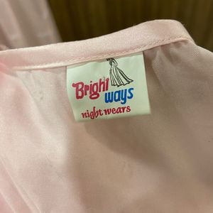 Bright Ways Bridal Satin Night Gown Set
